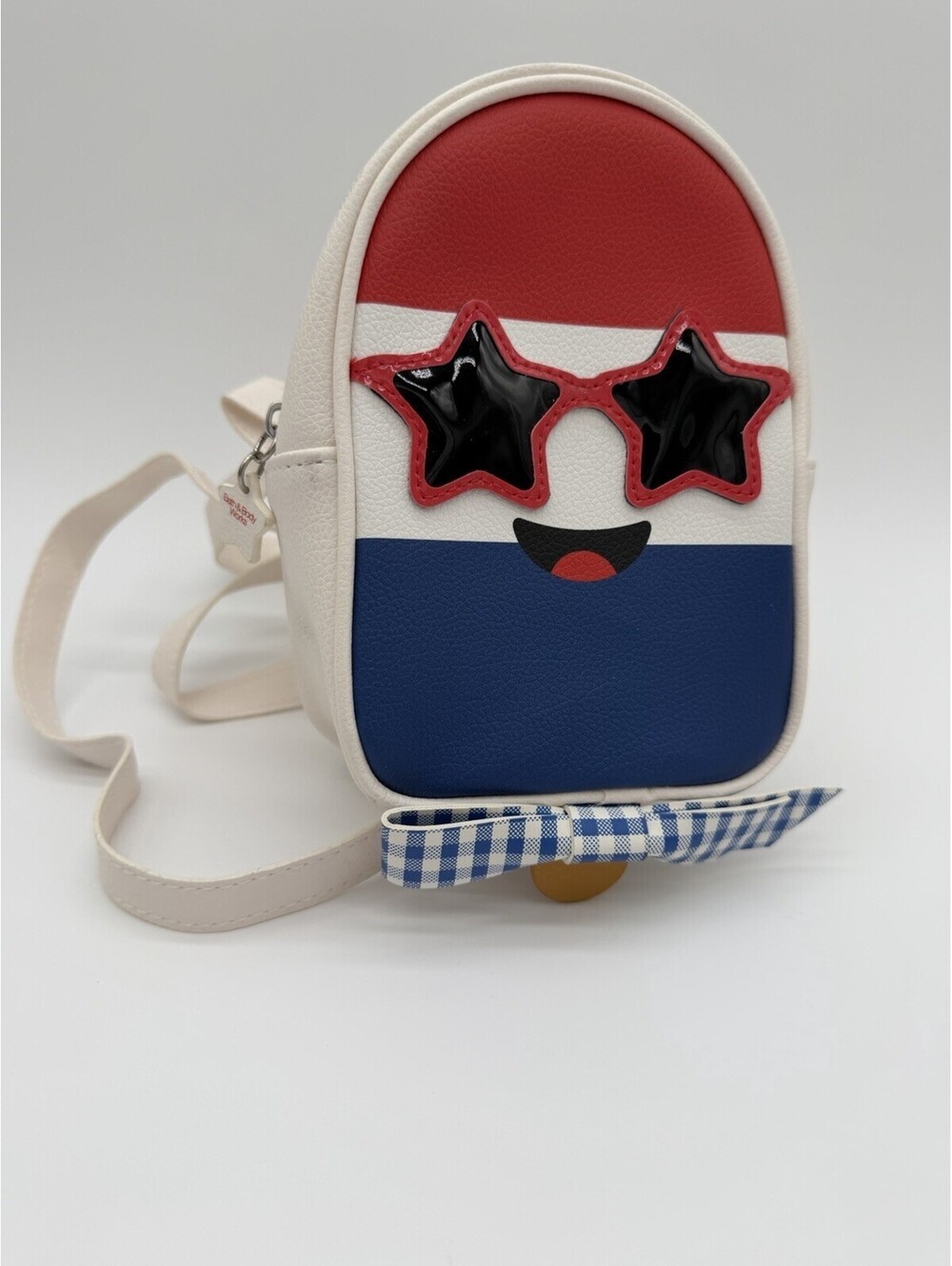 Bath & Body Works White, Red & Blue Star-Sunglasses Popsicle Crossbody Backpack